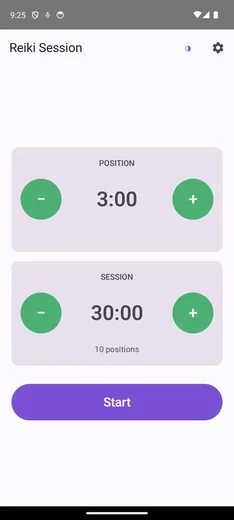 Phone setup screen